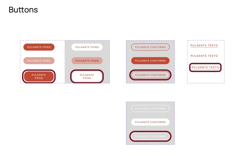 Francesca Noli website buttons
