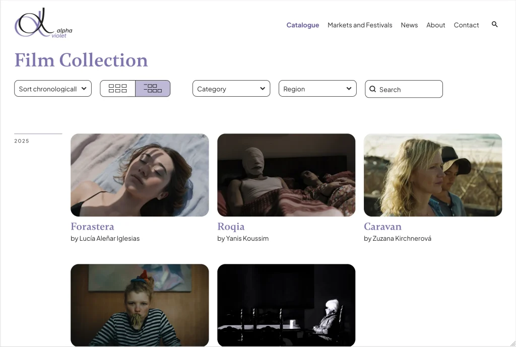 Alpha Violet Gennaro Cestrone new film collection page